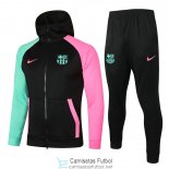 Barcelona Chaqueta Capucha Black + Pantalon 2020/2021