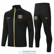 Barcelona Chaqueta Black + Pantalon Black 2020/2021