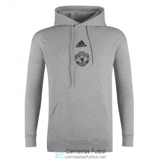 Manchester United Sudadera Capucha Grey 2020/2021