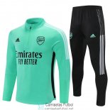 Arsenal Sudadera De Entrenamiento Green + Pantalon Black 2021/2022