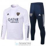 Boca Juniors Sudadera De Entrenamiento White + Pantalon 2020/2021