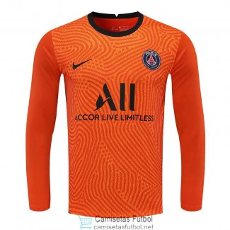 Camiseta Manga Larga PSG Portero Orange 2020/2021