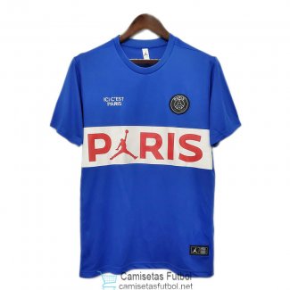 Camiseta PSG x Jordan Training Blue White 2020/2021