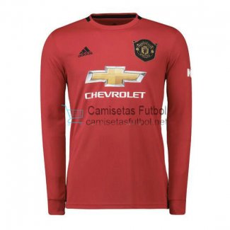 Camiseta Manga Larga Manchester United 1ª Equipación 2019/2