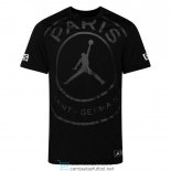 Camiseta PSG x Jordan Training Black Big Logo 2020/2021