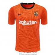 Camiseta Manga Larga Barcelona Portero Orange 2020/2021