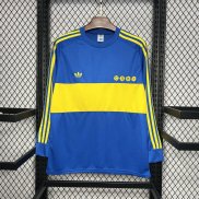 Camiseta Manga Larga Boca Juniors Retro Primera Equipacion 1981