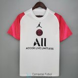 Camiseta PSG x JORDAN Training White Pink 2021/2022