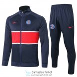 PSG Chaqueta Navy Red + Pantalon 2020/2021