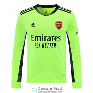 Camiseta Manga Larga Arsenal Portero Green 2020/2021