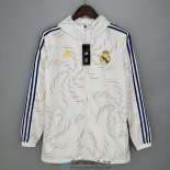 Real Madrid Chaqueta Rompevientos White Streak 2021/2022