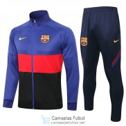 Barcelona Chaqueta Blue Black + Pantalon 2020/2021