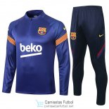 Barcelona Sudadera De Entrenamiento Blue + Pantalon 2020/2021