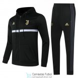 Juventus Sudadera Capucha Black + Pantalon 2020/2021