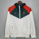 Liverpool Chaqueta Rompevientos White Green I 2021/2022