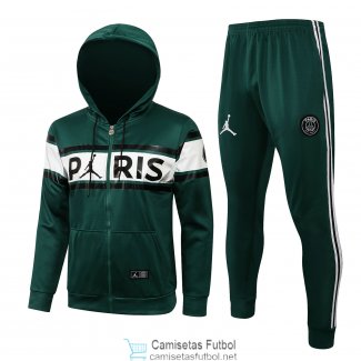 PSG x Jordan Sudadera Capucha Green+ Pantalon 2021/2022