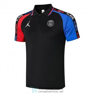 Camiseta PSG x JORDAN Polo Black Blue Red 2020/2021