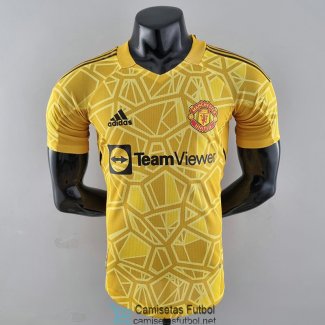 Camiseta Authentic Manchester United Portero Yellow 2022/2023