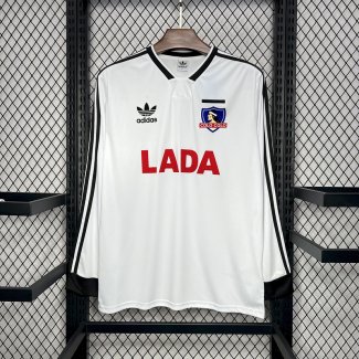 Camiseta Manga Larga Colo Colo Retro Primera Equipacion 1991