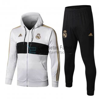 Real Madrid Chaqueta Capucha White + Pantalon 2019/2020