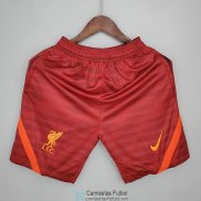 Pantalon Corto Liverpool Training Red 2021/2022