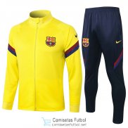 Barcelona Chaqueta Yellow + Pantalon 2020/2021