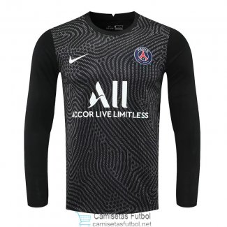 Camiseta Manga Larga PSG Portero Black 2020/2021