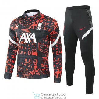 Liverpool Sudadera De Entrenamiento Black Red + Pantalon 2020/2021