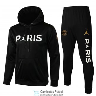 PSG x Jordan Sudadera Capucha Black II + Pantalon Black II 2021/2022