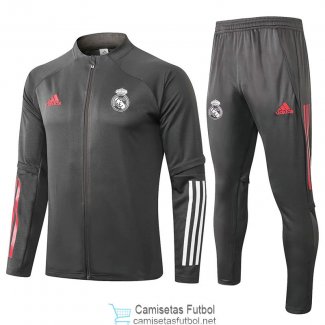 Real Madrid Chaqueta Grey + Pantalon 2020/2021