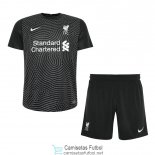 Camiseta Liverpool Niños Portero Black 2020/2021