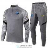 Inter Milan Sudadera De Entrenamiento Grey + Pantalon 2020/2021