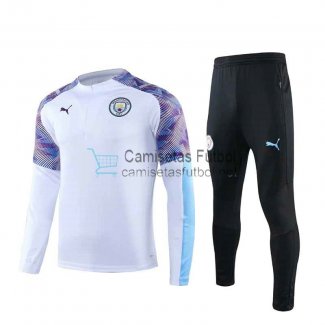 Manchester City Sudadera De Entrenamiento White + Pantalon 2019/2020