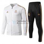 Real Madrid Chaqueta Gold White + Pantalon 2019/2020