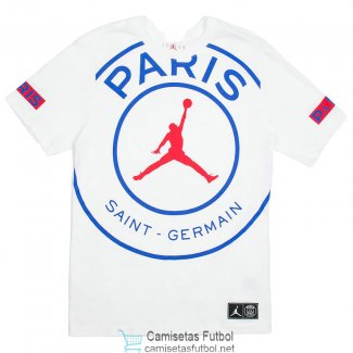 Camiseta PSG x Jordan Training White Big Logo 2020/2021