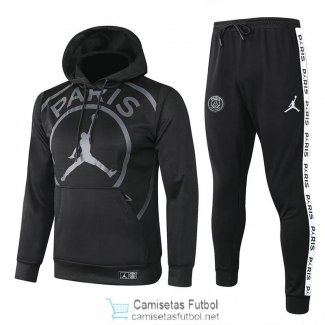 PSG x JORDAN Sudadera Capucha Black + Pantalon Black 2020/2021