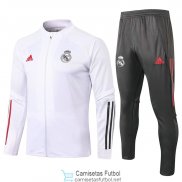 Real Madrid Chaqueta White + Pantalon 2020/2021